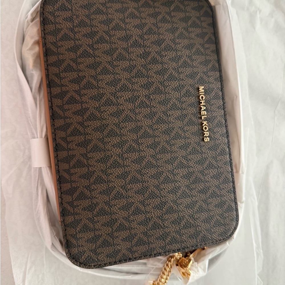 Michael Kors Signature Brown Crossbody Bag - Picture 8 of 16
